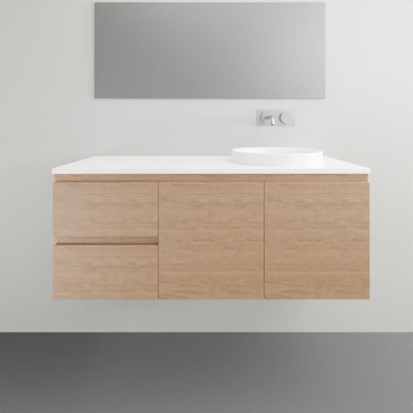 ADP Glacier Lite Twin Vanity with Surface Top - 1200mm Right Bowl | The Blue Space