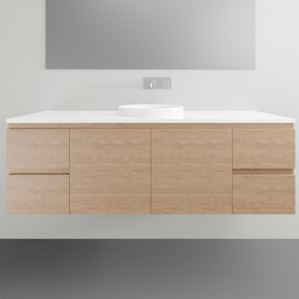 ADP Glacier Lite Twin Vanity with Surface Top - 1500mm Centre Bowl | The Blue Space