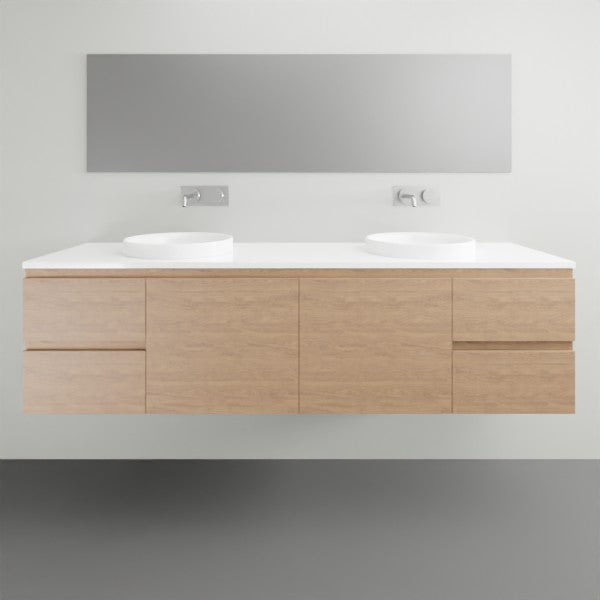 ADP Glacier Lite Twin Vanity with Surface Top - 1800mm Double Bowl | The Blue Space