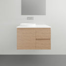 ADP Glacier Lite Twin Vanity with Surface Top - 750mm Left Bowl | The Blue Space