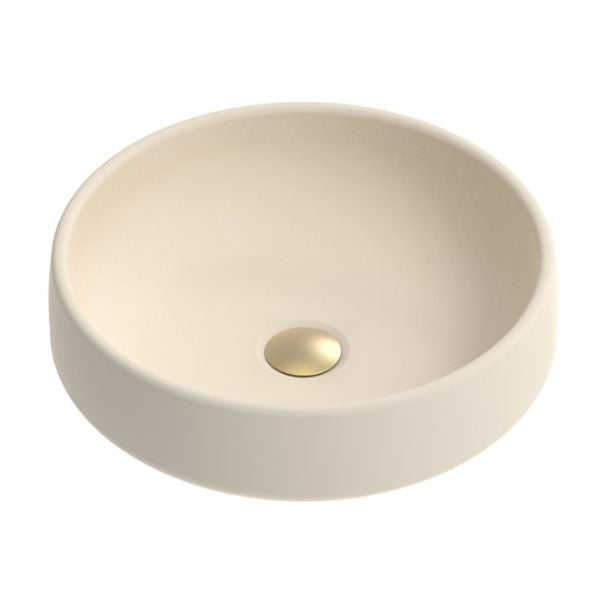 ADP Jeane Concrete 400mm Above Counter Basin - Butter - Image 1