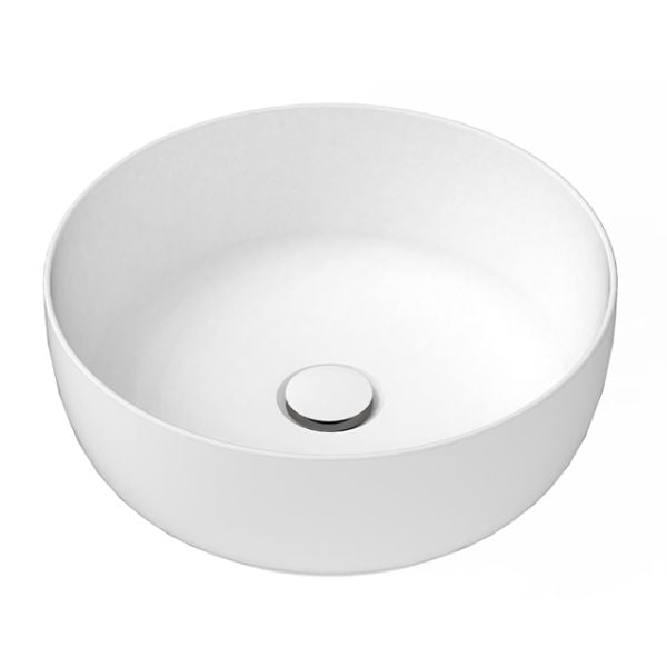 Scarabeo Glam Round 390mm Above Counter Basin Gloss White