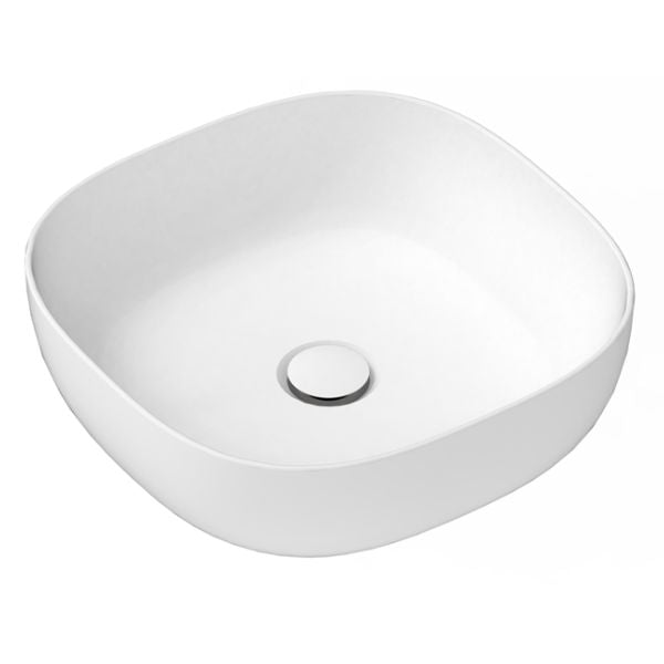 Scarabeo Glam Square 400mm Above Counter Basin Gloss White