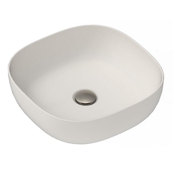 Scarabeo Glam Square 400mm Above Counter Basin Matte Pearl