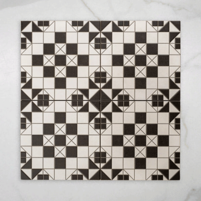 Alicante Brighton Matt Cushioned Edge Porcelain Tile 316x316mm online at The Blue Space