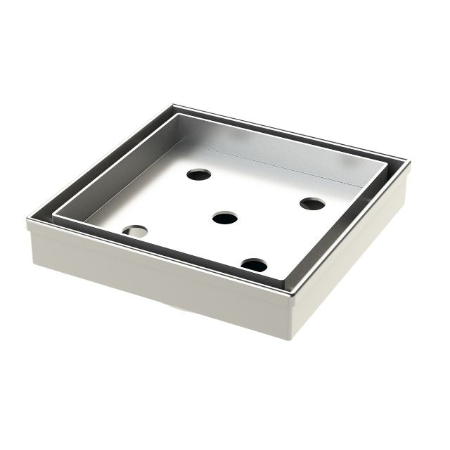 ART Australia 316 Stainless Steel Square Tile Insert Waste 80mm Outlet