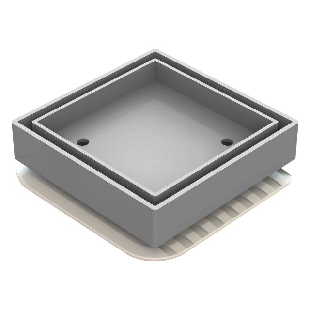 ART Australia Bermuda Megaflex Floor waste Square 50mm Outlet - Chrome