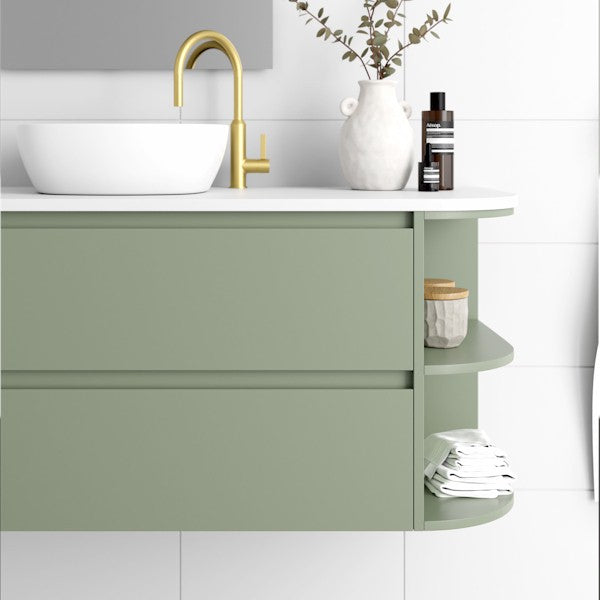 Marquis Avion Wall Hung Vanity with Caesarstone, Vasari or Dekton Top and Basin