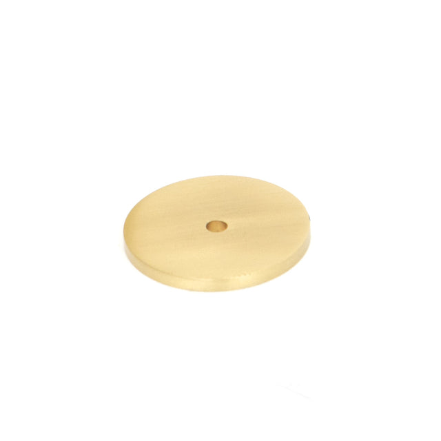 Momo Handles Bellevue Solid Brass Knob Backplate Brushed Satin Brass