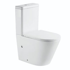 Bao Elegant Rimless Back to Wall Toilet Suite - The Blue Space