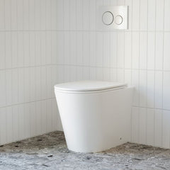 Build Your In-Wall Toilet: Bao Elegant Wall Faced Toilet Pan Matte White with Cistern Options