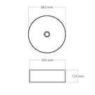 Bao Round 360mm Above Counter Basin - Dimensions
