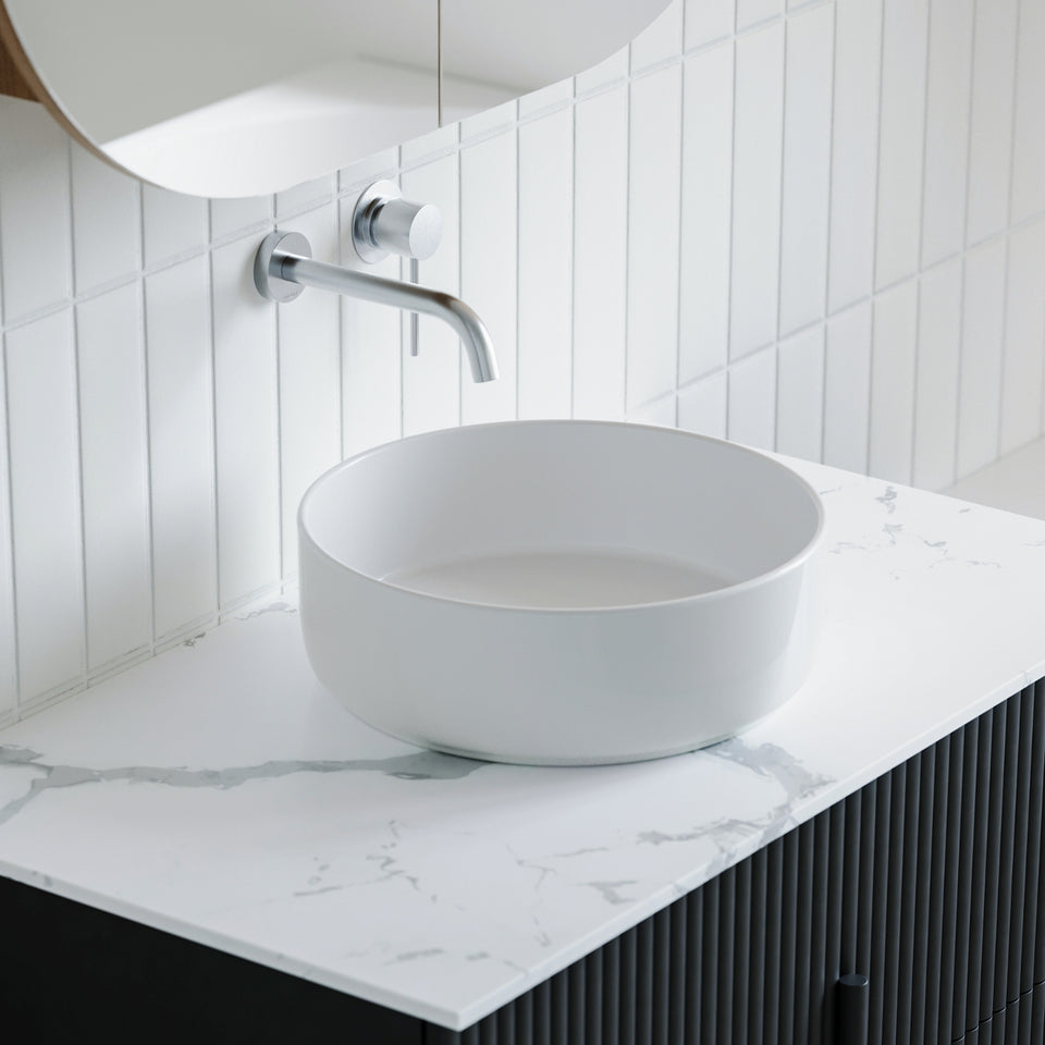 Bao Round 360mm Above Counter Basin - Gloss White