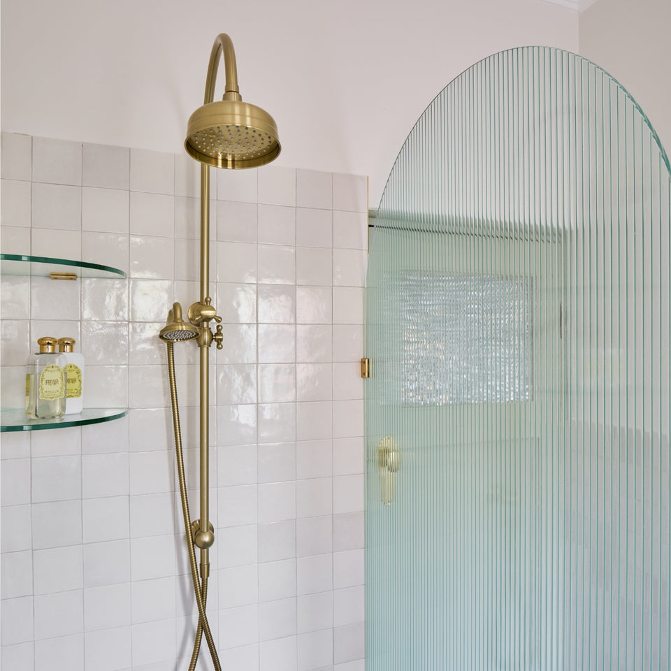 Phoenix Cromford Twin Shower 210mm Rose Brushed Gold