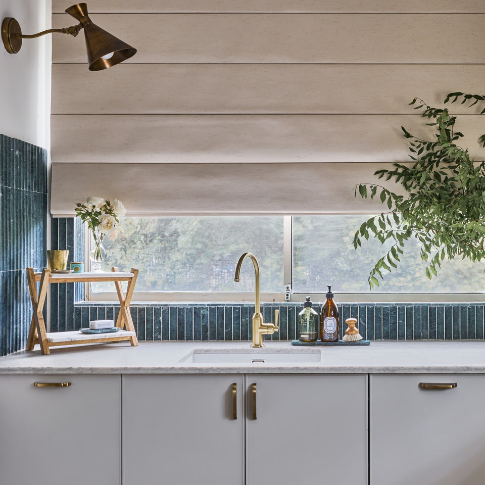Phoenix Cromford Side Lever Sink Mixer Brushed Gold