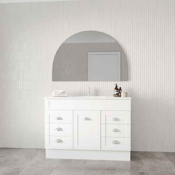 Marquis Bowral5 Floor Standing Vanity - 1200mm Centre Bowl - 1 door 6 drawer Angled | The Blue Space