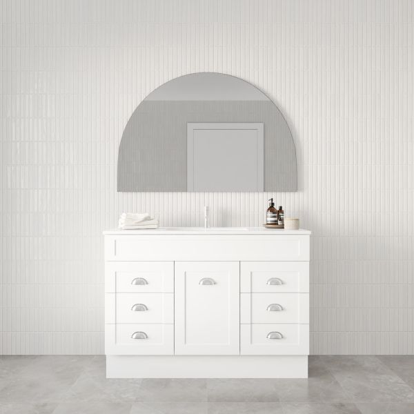 Marquis Bowral5 Floor Standing Vanity - 1200mm Centre Bowl - 1 door 6 drawer Front | The Blue Space