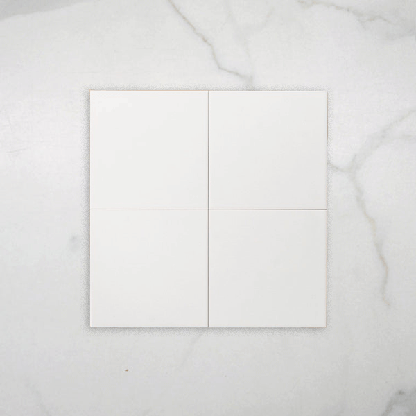 Buller Gloss White Square Tile 200 x 200mm at The Blue Space