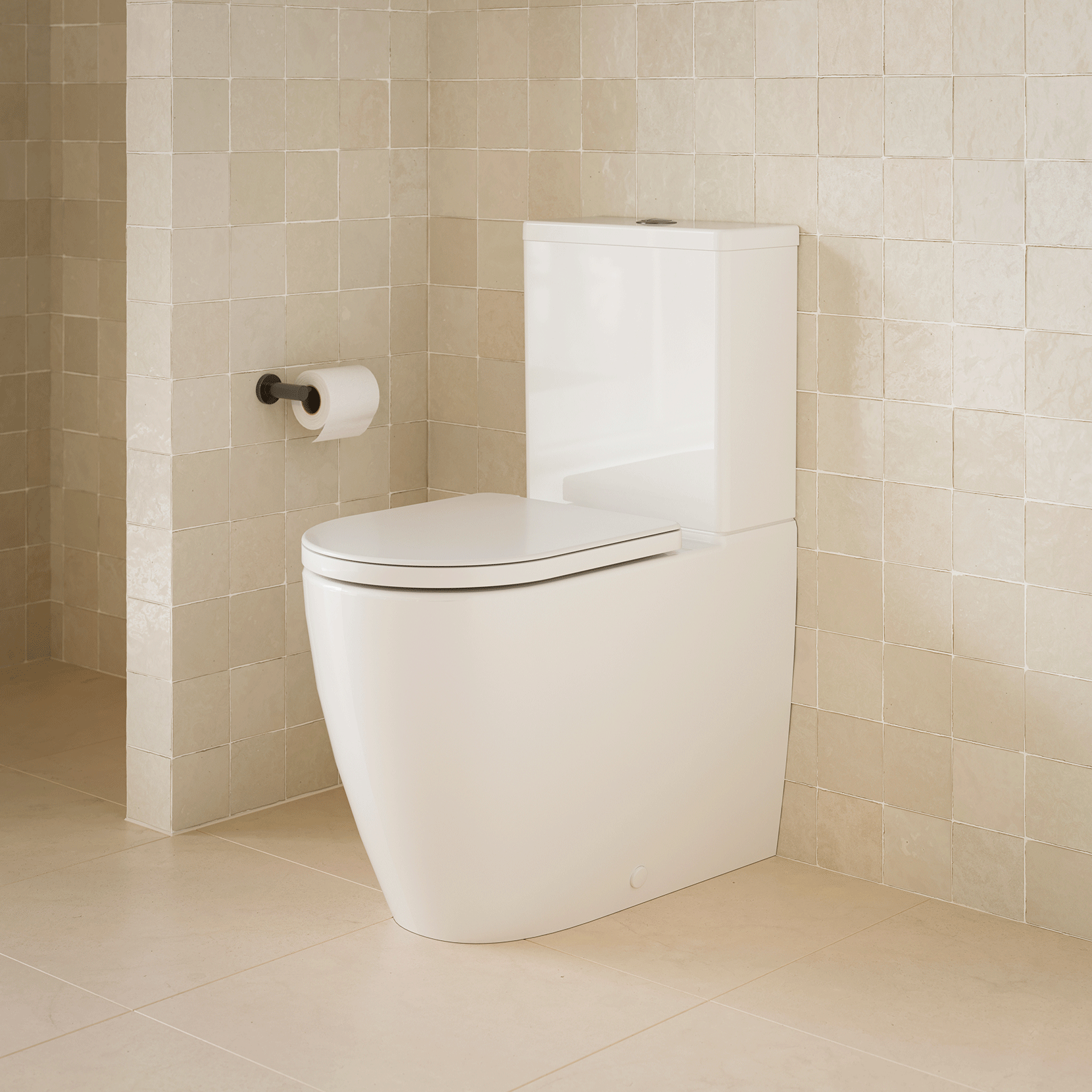Caroma Urbane II Luxe Cleanflush Wall Faced Toilet Suite - Upgraded Seat Design