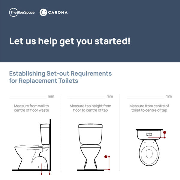 Caroma x The Blue Space - How to measure your new toilet