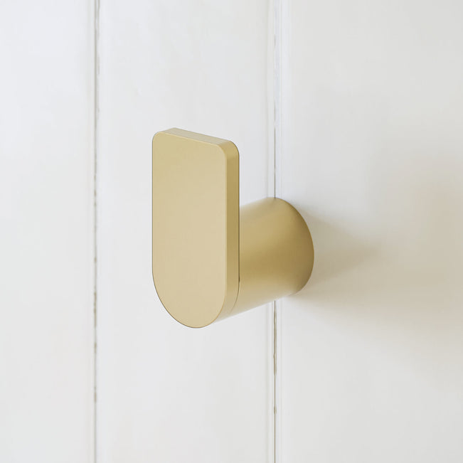Caroma Urbane II Robe Hook Brushed Brass - The Blue Space