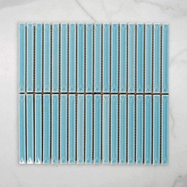Castaways Water Gloss KitKat Porcelain Mosaic Tile 15x145mm online at The Blue Space