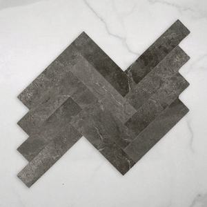 Casuarina Charcoal Honed Porcelain Tile 75x300mm