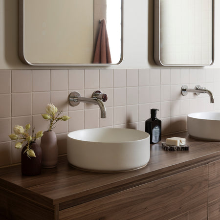 Bao Round 360mm Above Counter Basin - Matte White