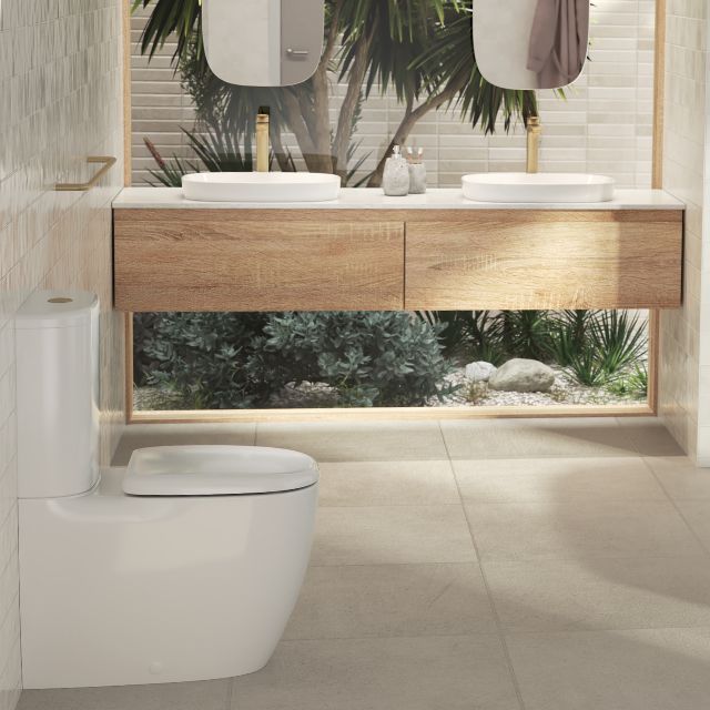 Caroma Contura II Cleanflush Wall Faced Close Coupled Suite - White
