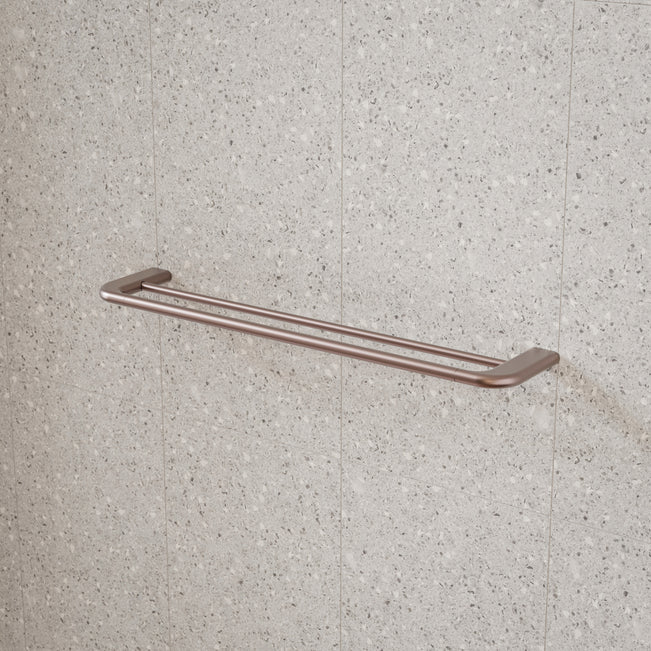 Caroma Contura II 620mm Double Towel Rail - Brushed Bronze