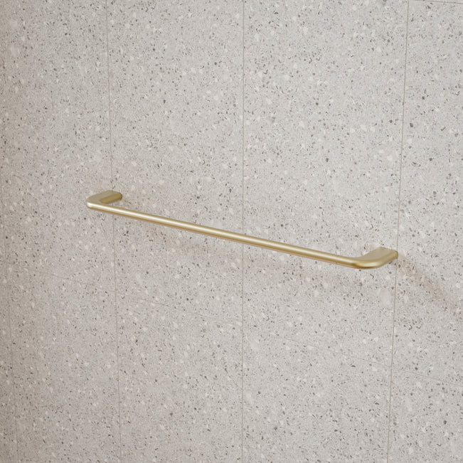 Caroma Contura II 620mm Single Towel Rail - Brushed Brass