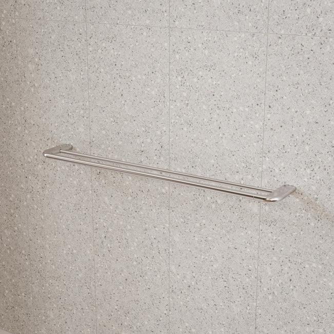 Caroma Contura II 820mm Double Towel Rail - Chrome