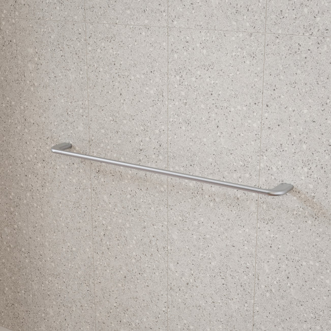 Caroma Contura II 820mm Single Towel Rail - Brushed Nickel