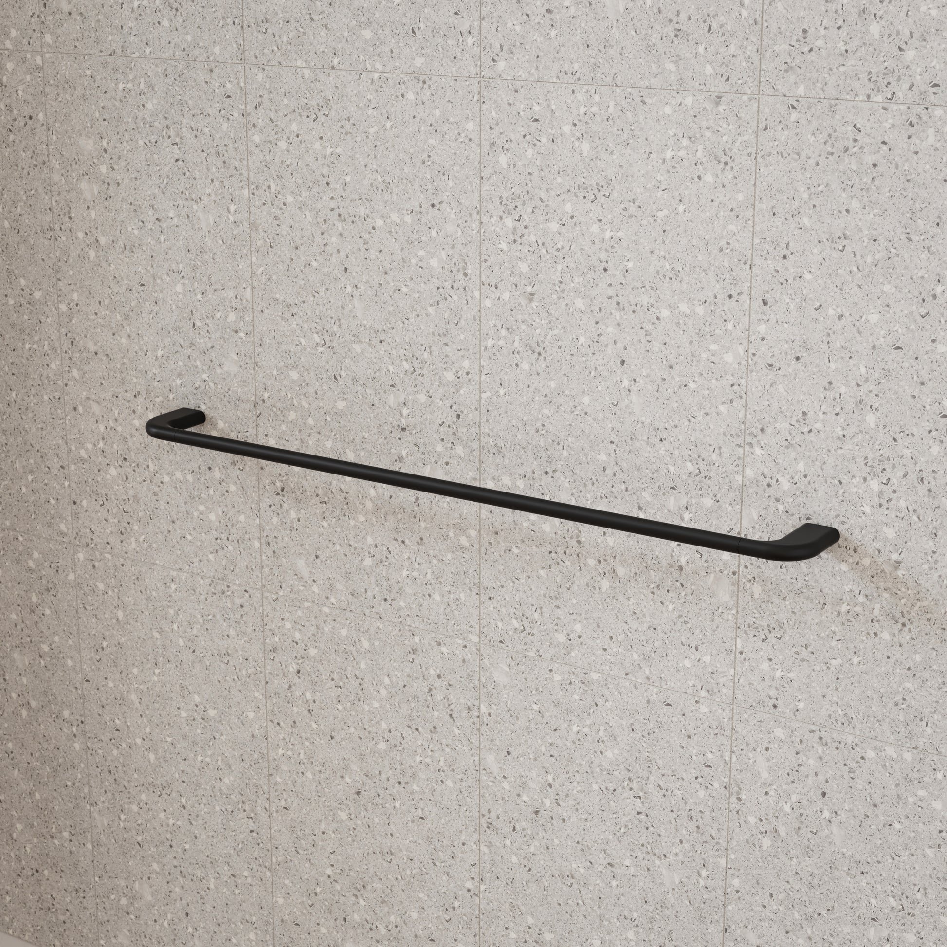 Caroma Contura II 820mm Single Towel Rail - Matte Black