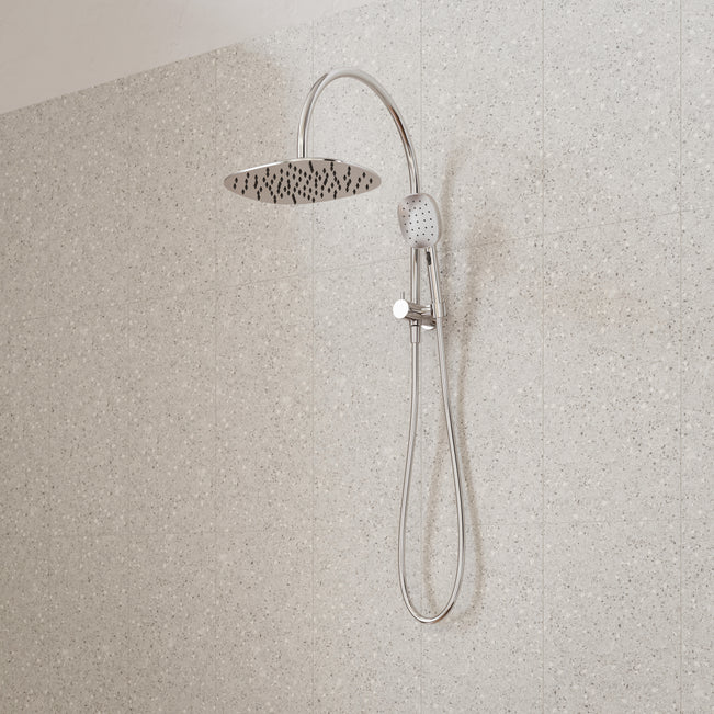 Caroma Contura II Compact Twin Shower - Chrome