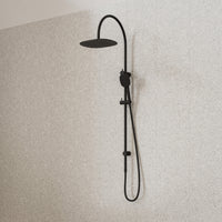 Caroma Contura II Rail Shower with Overhead - Black