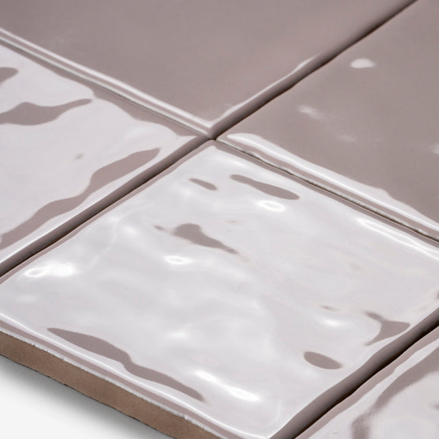 Blush Luca Hand Made Gloss Tile 100 x 100 x 8mm — The Blue Space