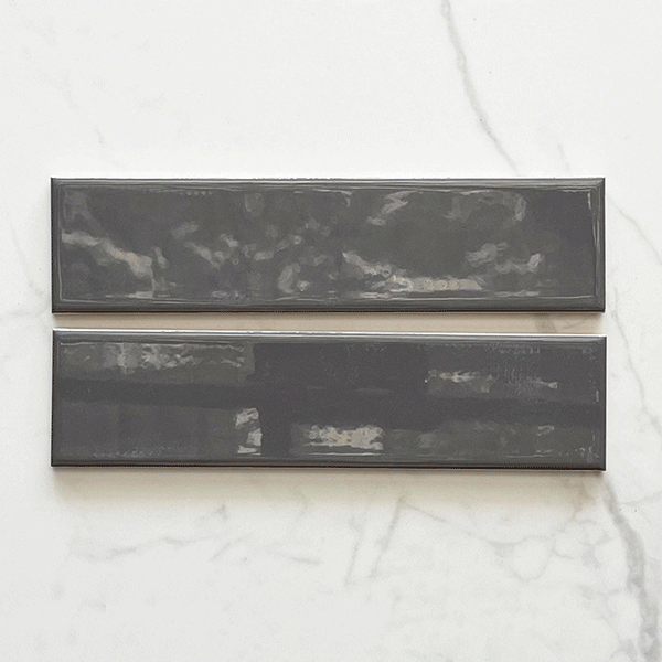 Dark Grey Bella Subway Tile Gloss 65 x 265 x 6mm Ceramic online at The Blue Space