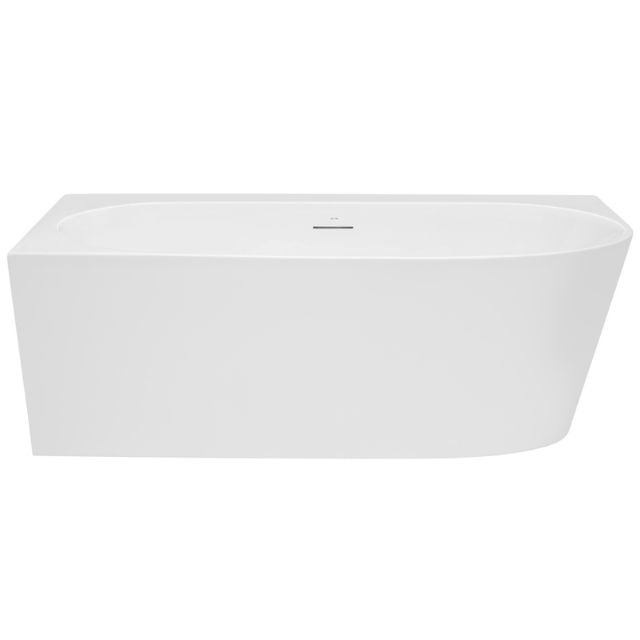 Decina Natalia Back to Corner Freestanding Bath with Overflow 1700 Left hand Corner front view - The Blue Space