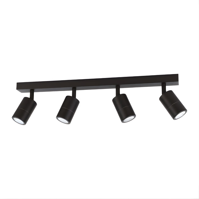 Eglo Fremantle 4 Light Adjustable Outdoor Ceiling Light Black