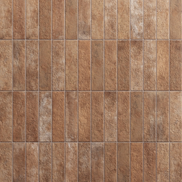 Eton Old Red Porcelain Brick Look Tile 60mm x 250mm 625CHETEB - The Blue Space