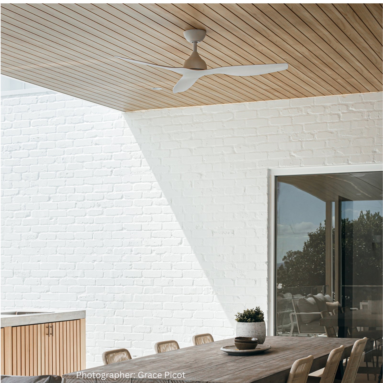 Fanco Eco Style 52'' (132cm) DC Ceiling Fan - White F4010/101A - The Blue Space