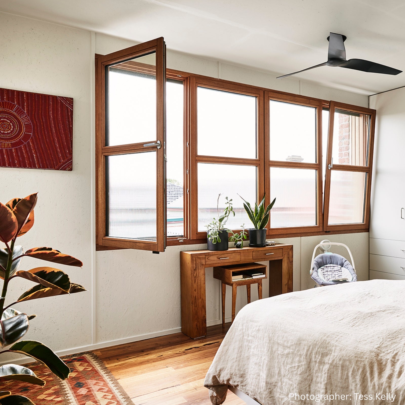 Fanco Infinity-iD 48'' (122cm) DC Ceiling Fan with Wall Control - Black KF8010/202B - The Blue Space