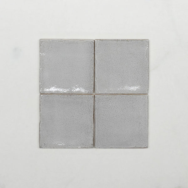Nickel Grey Dianna Zellige Tile 100 x 100 x 9mm Spanish Ceramic