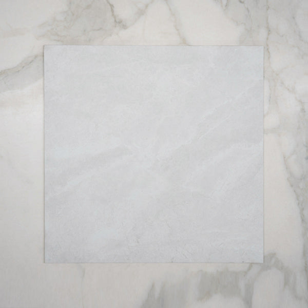 White Tilly Tundra Stone Look Tile Tech Grip Porcelain Sample