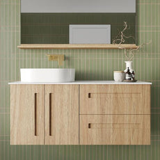 Marquis Gold 10 1200mm Wall Hung Vanity in Prime Oak - The Blue Space