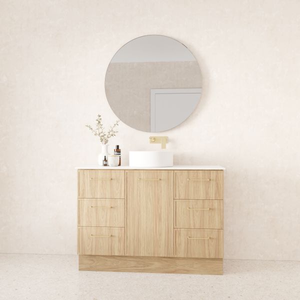Marquis Hamilton Floor Standing Vanity - 1200mm Offset Bowl Angled | The Blue Space