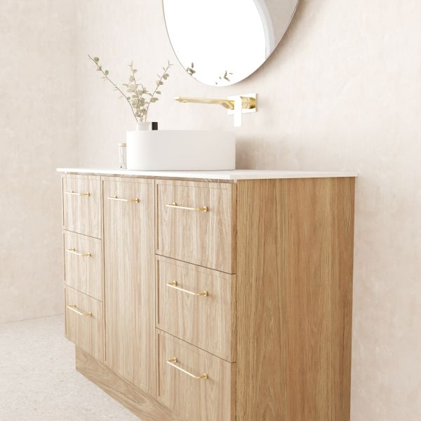 Marquis Hamilton Floor Standing Vanity - 1200mm Offset Bowl Profile | The Blue Space
