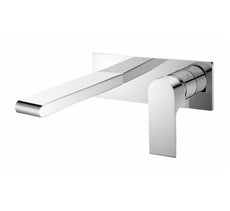Nero Bianca Wall Basin Mixer Chrome | The Blue Space