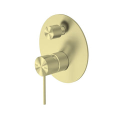 Nero Mecca Shower Mixer With Diverter Brushed Gold | The Blue Space